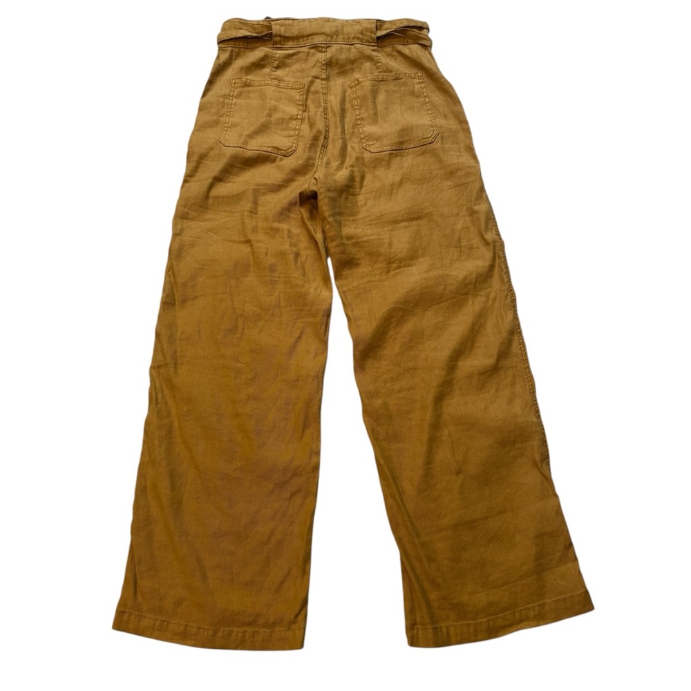 HUDSON (Anthropologie) Tie Waist Wide Leg Trouser in Desert Sand, Sz 32 - Picture 5 of 14